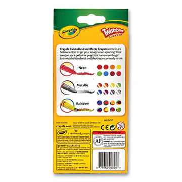 Crayola® Twistables Mini Crayons, Assorted, 24-pack freeshipping - TVN Wholesale